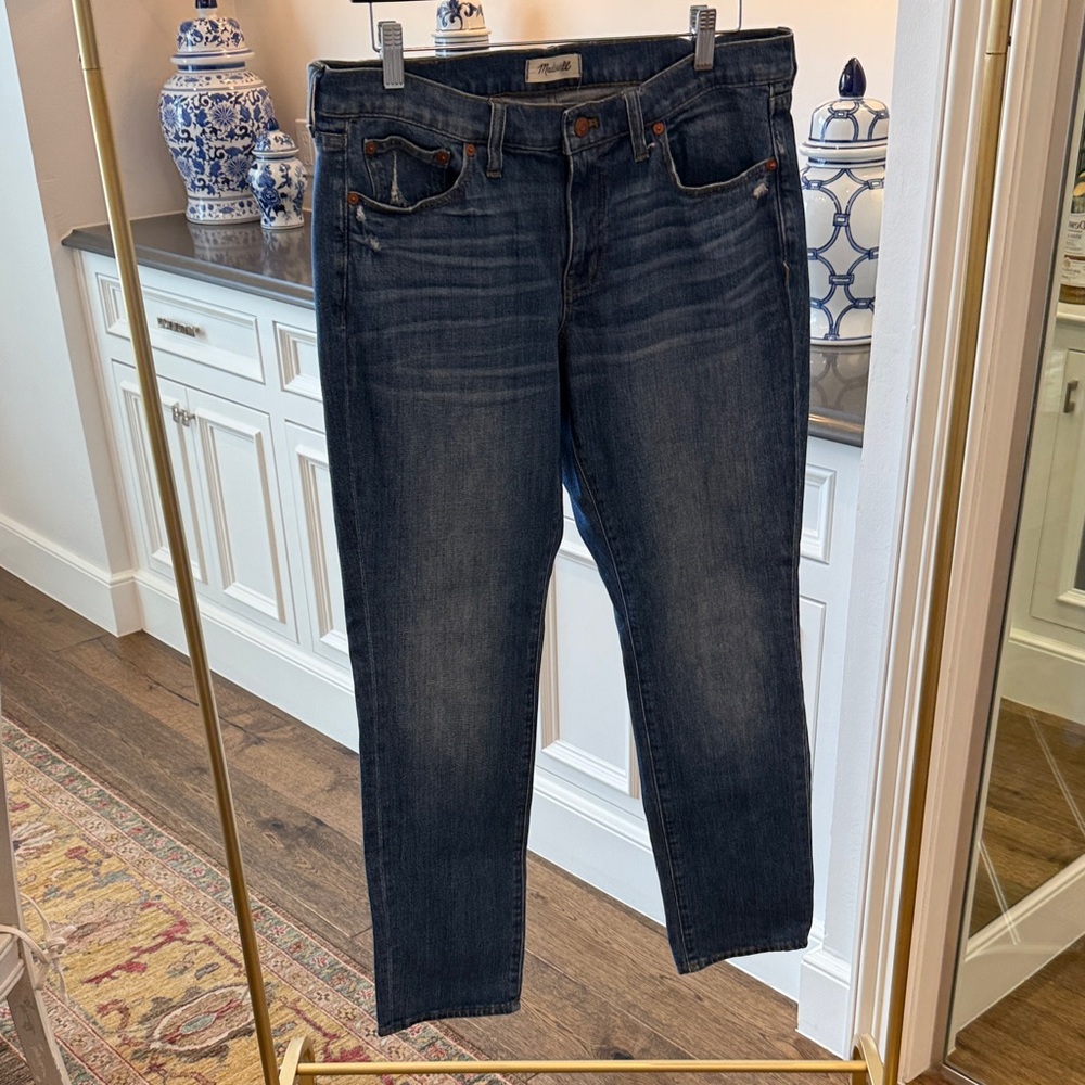 Madewell Women's Boyfriend Jeans - Dark Blue